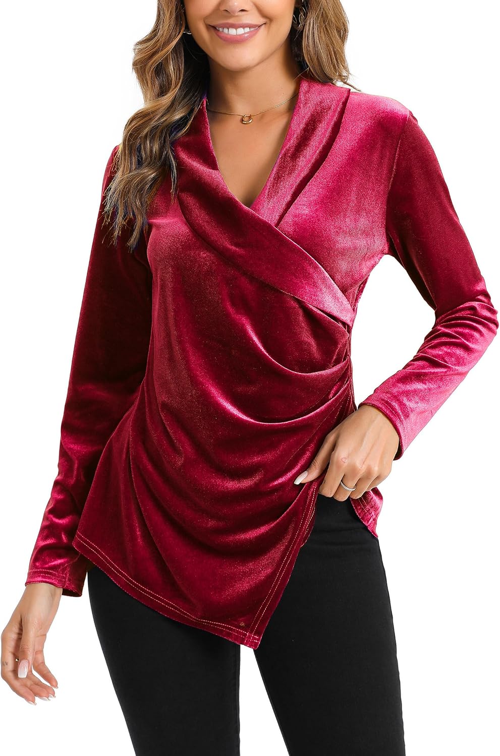 MOQIVGI Velvet Tops