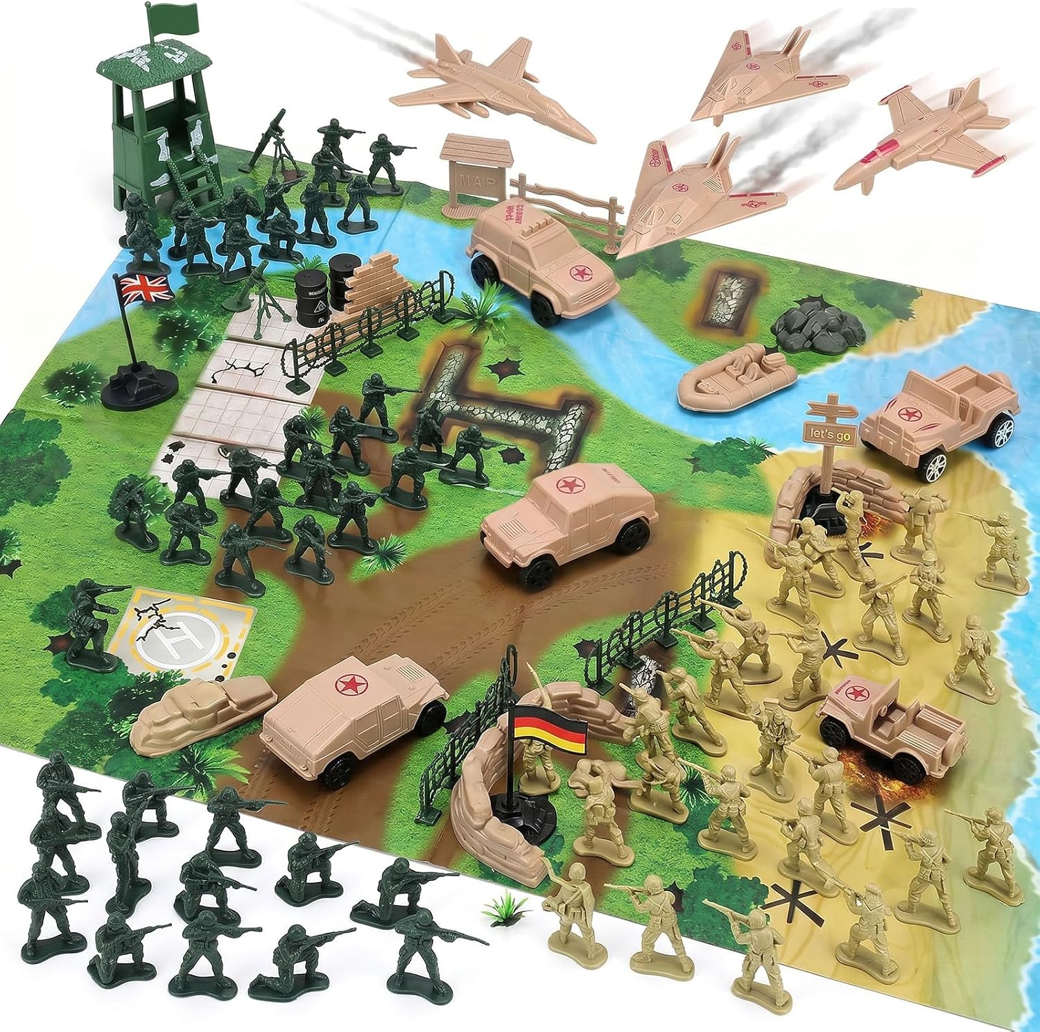 3 Otters Army Men