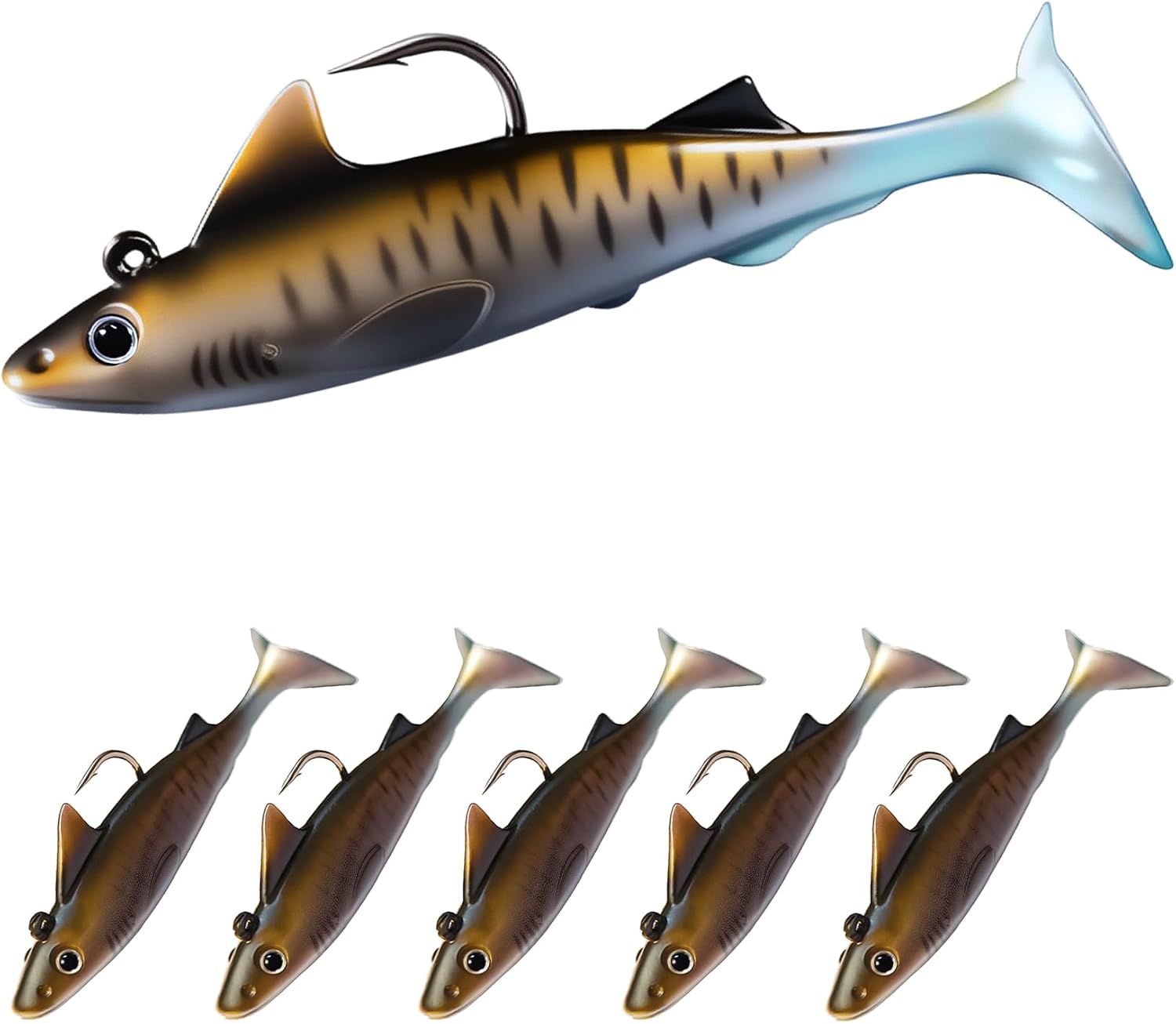 Pristis Sharkita Paddle Tail Lures
