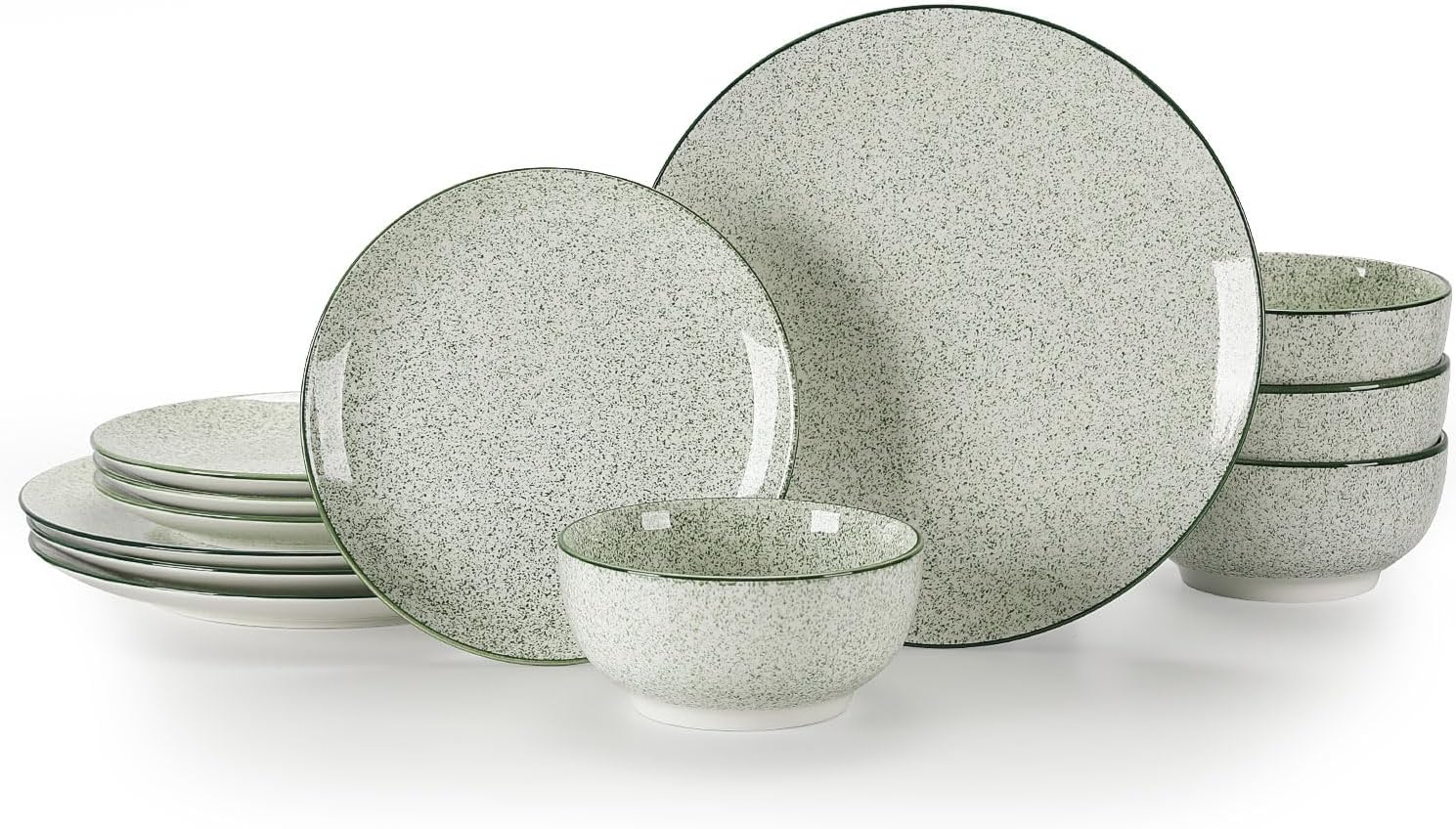 Sweejar Ceramic Dinnerware Sets (Green