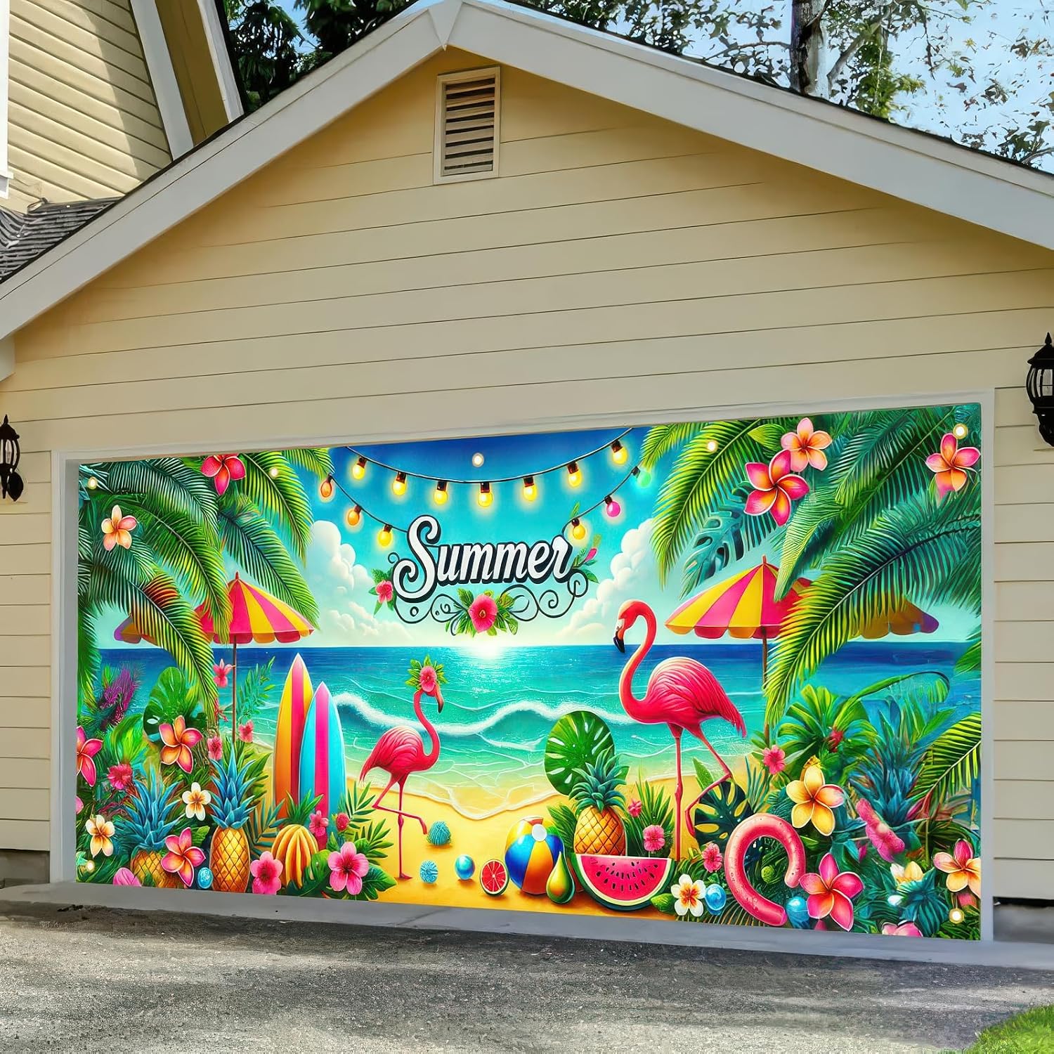 Hometitute Hello Summer Garage Door Covers