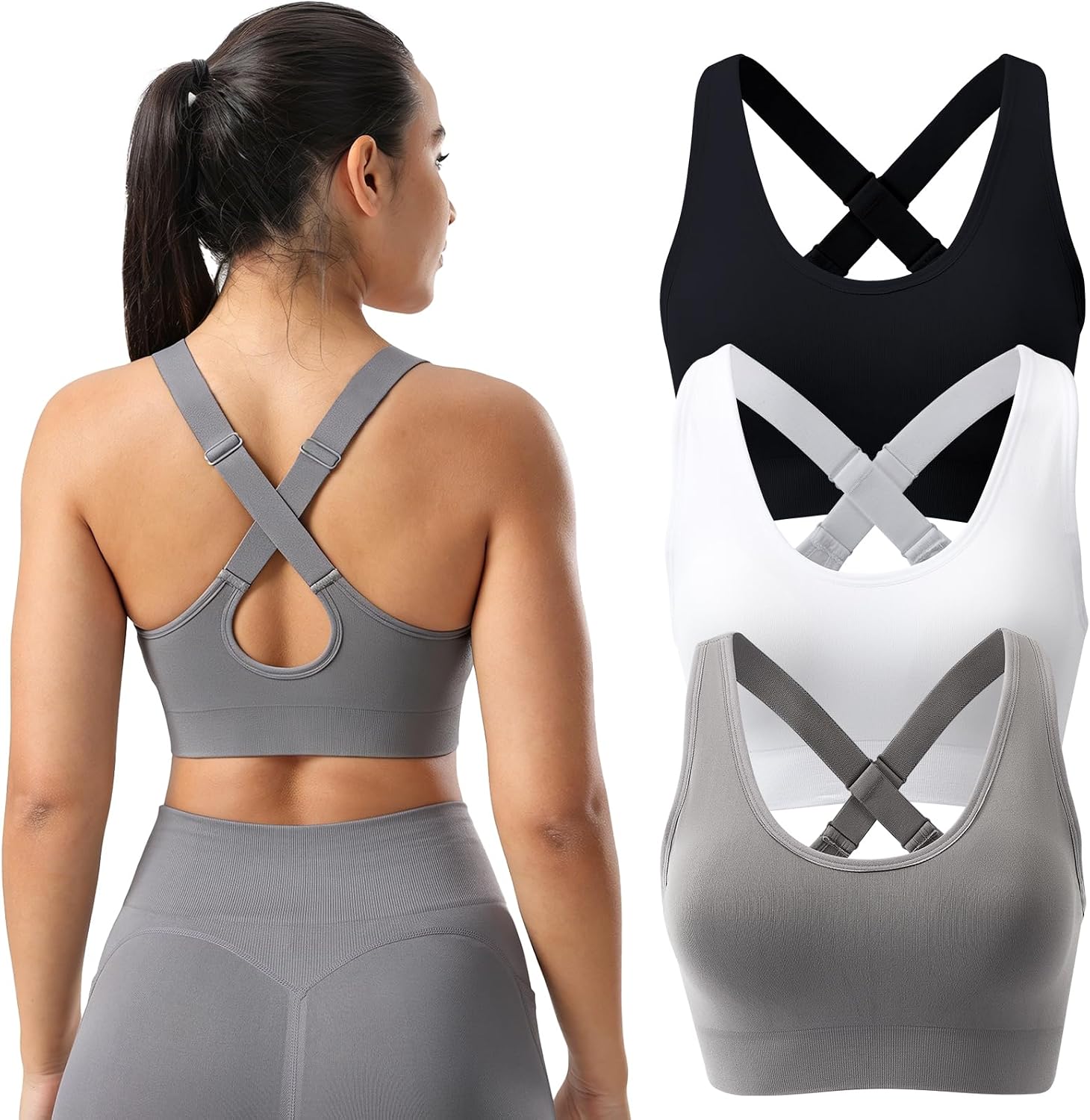 Adjustable Padded Sports Bras