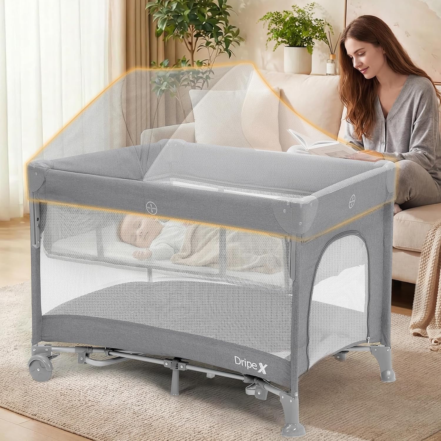 Dripex 5-in-1 Baby Bassinets