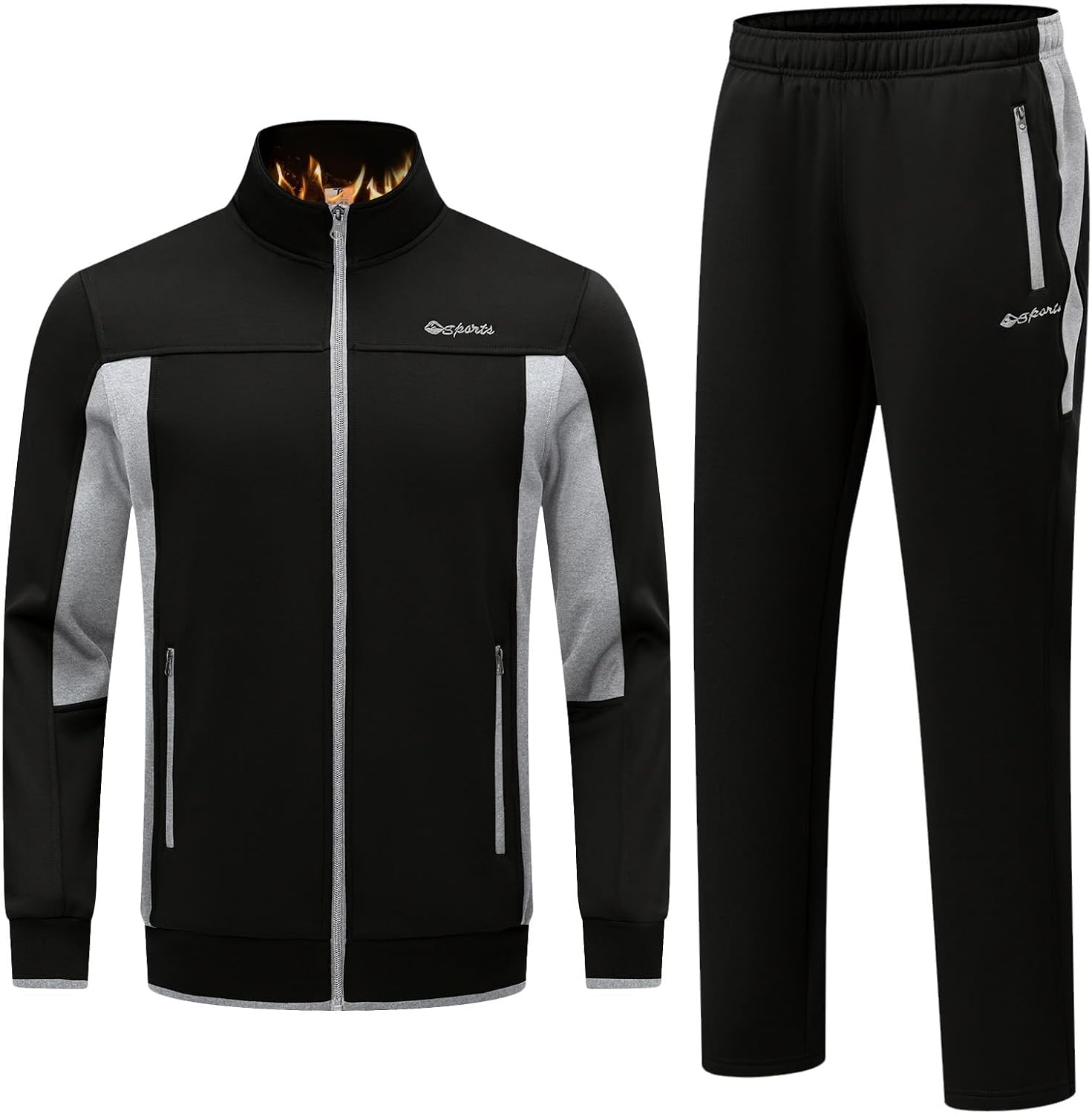 Rdruko Men's Fleece Tracksuits