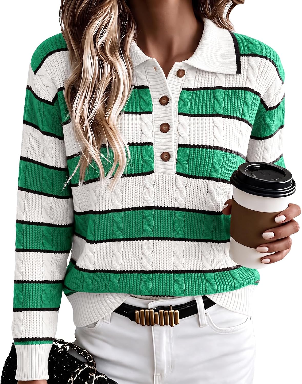 Fisoew Cable Knit Sweaters