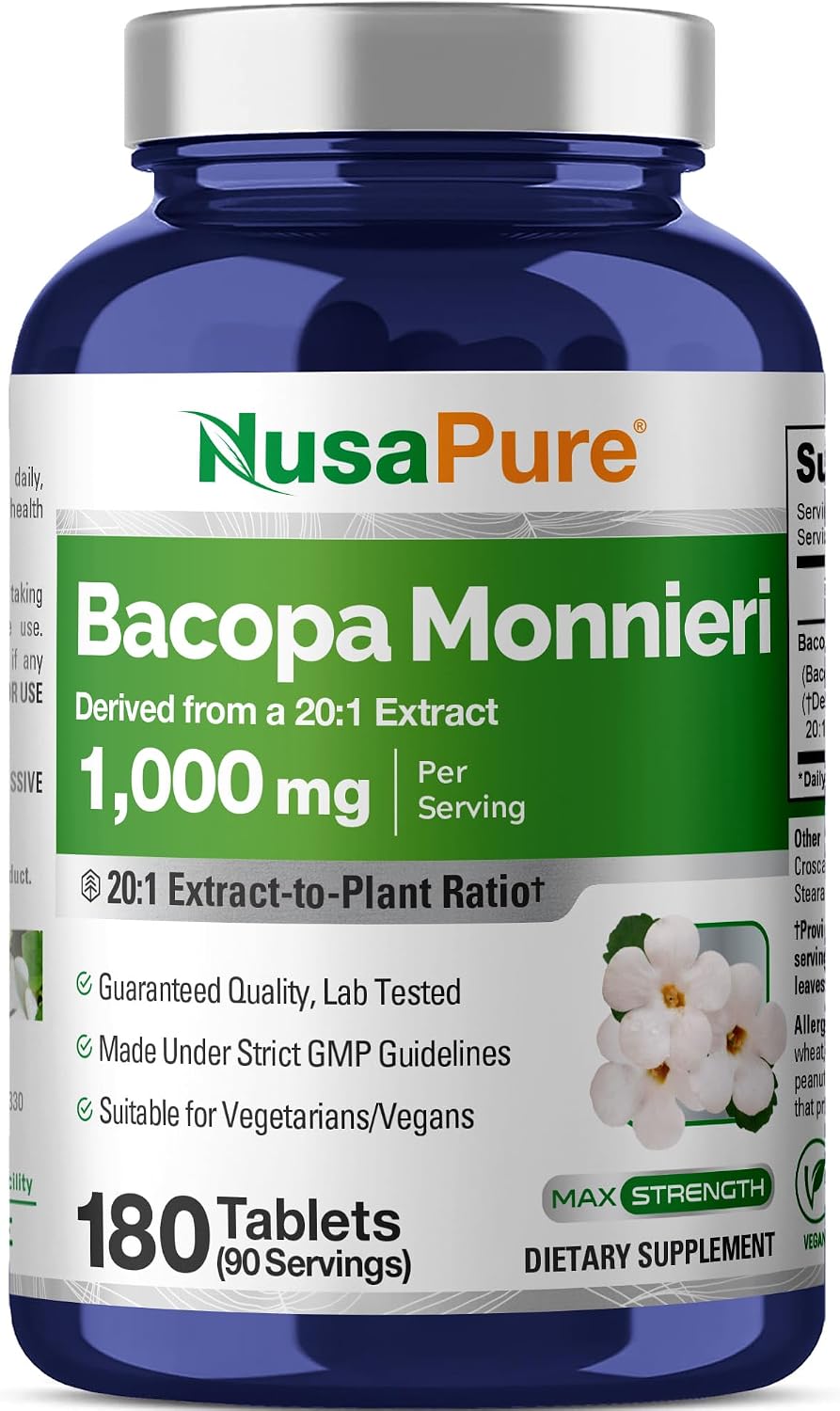 Bacopa Monnieri Leaf Supplements
