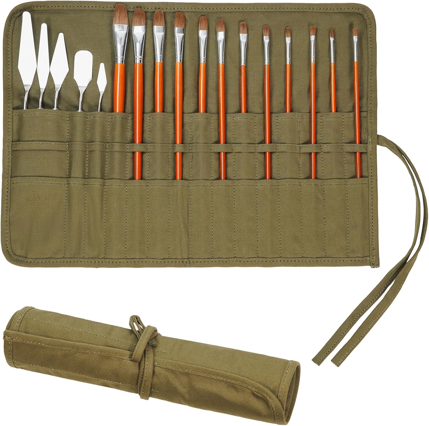 Canvas Paint Brush Holders