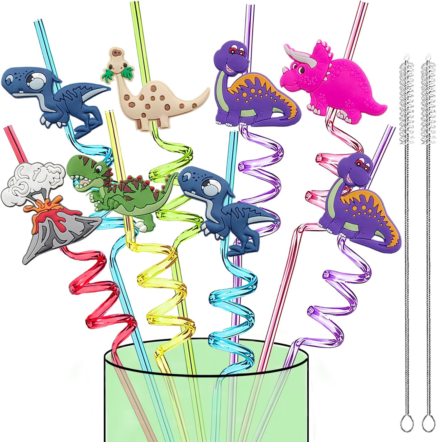 Dino Safari Straws (24