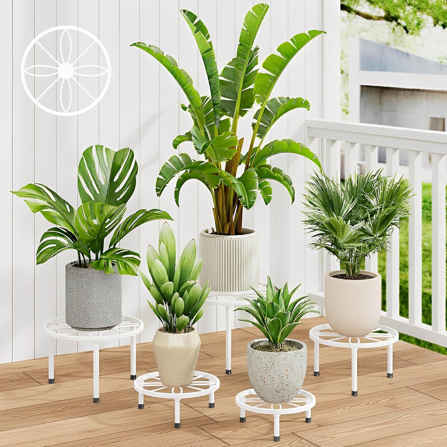 WhiteLeaf Metal Plant Stands