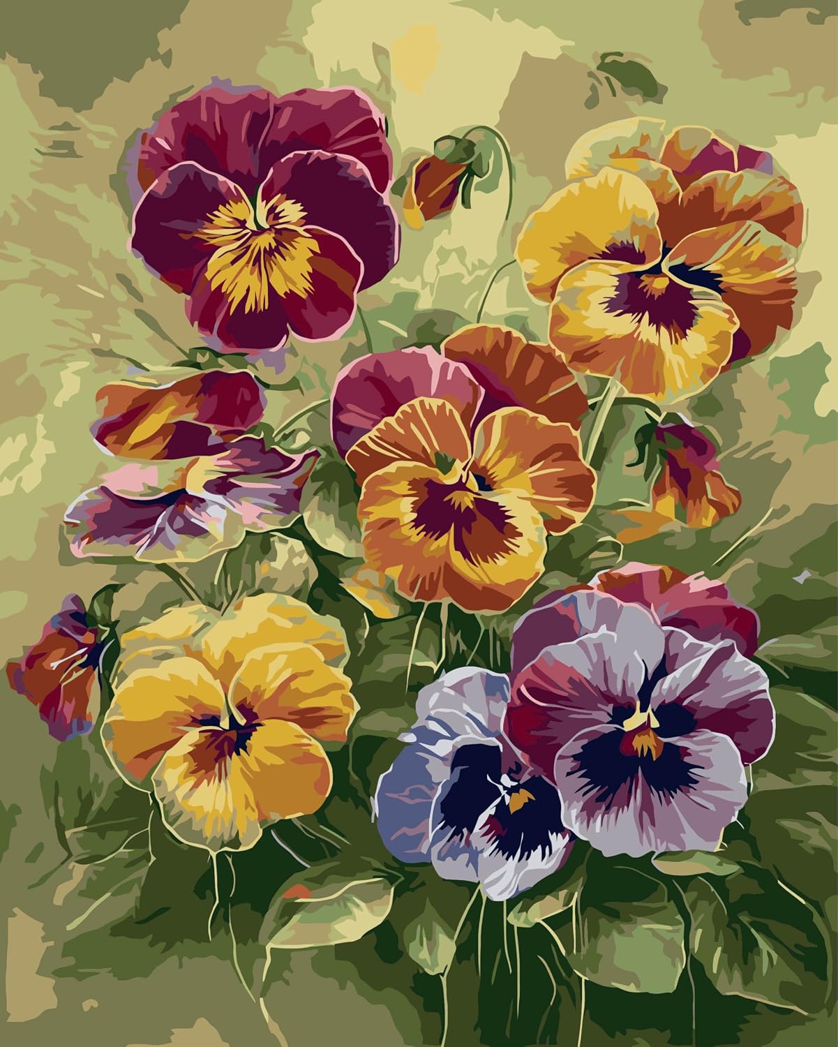 Ekuxom Flower Paint by Numbers Kits