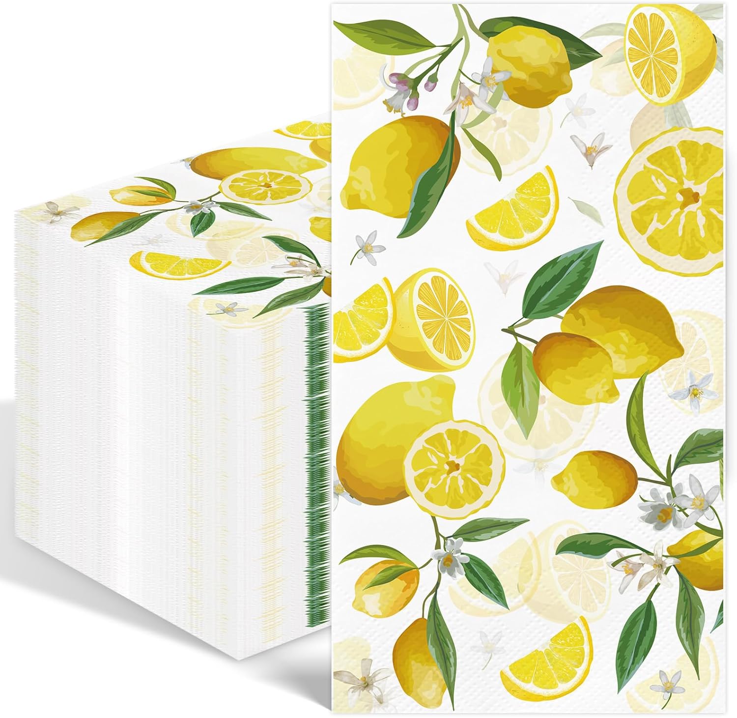 Yellow Lemon Paper Napkins