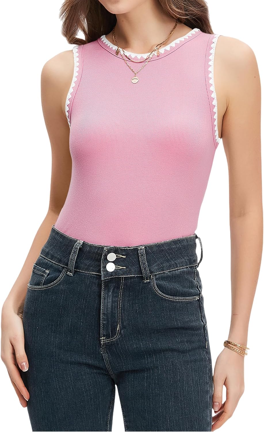 DATAMOUNT Ribbed Tank Tops