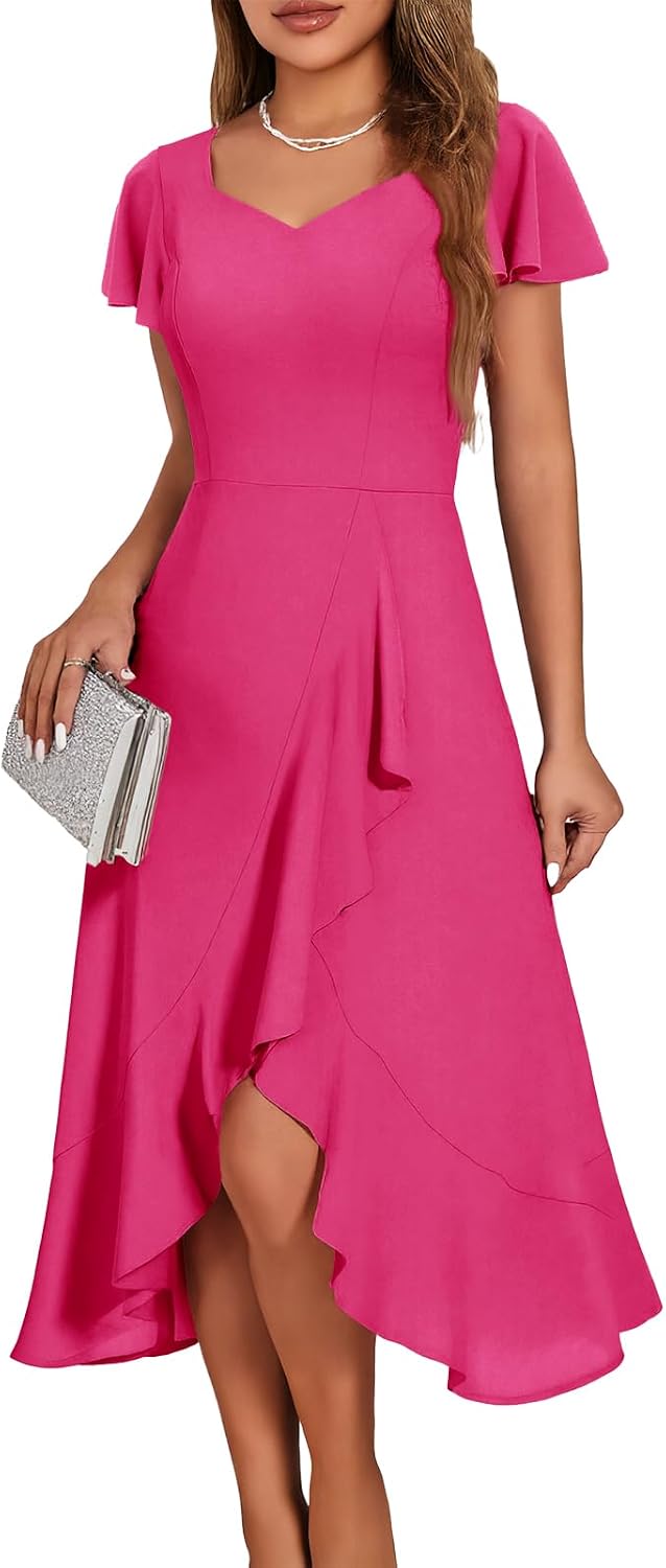 HomRain Hot Pink Formal Dresses