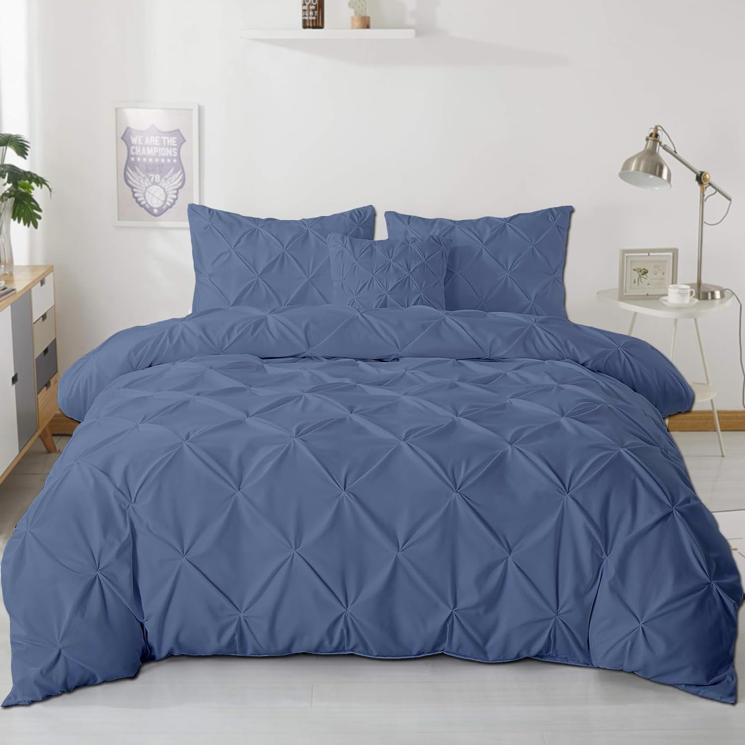 eBeddy Pinch Pleated Duvet Cover Sets