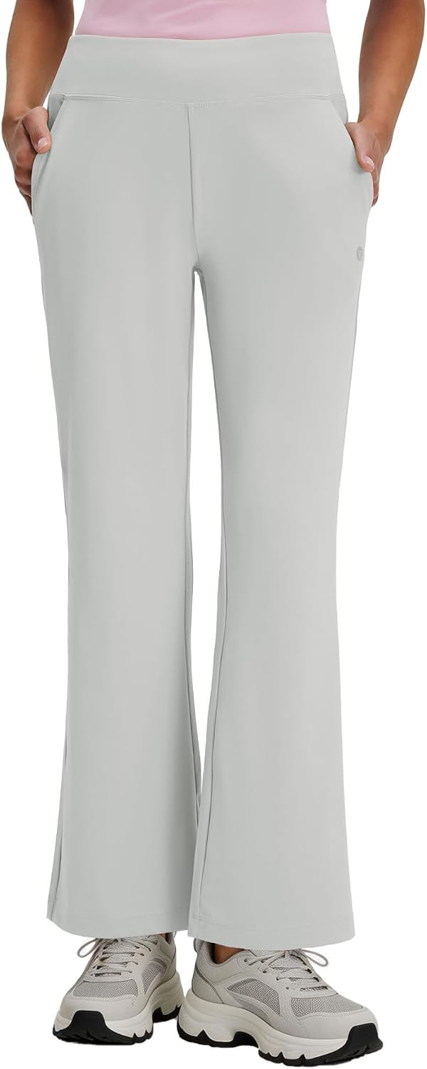 M MAELREG Womens Golf Pants with Pockets Flare High Waist Stretch Tall Bootcut Wide Leg Work Women Dress Pants