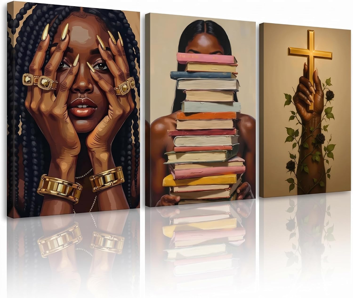 Pormipone Black Women Canvas Art