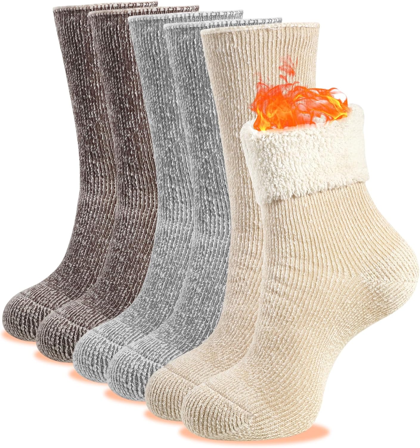 YOJOOM Merino Wool Crew Socks