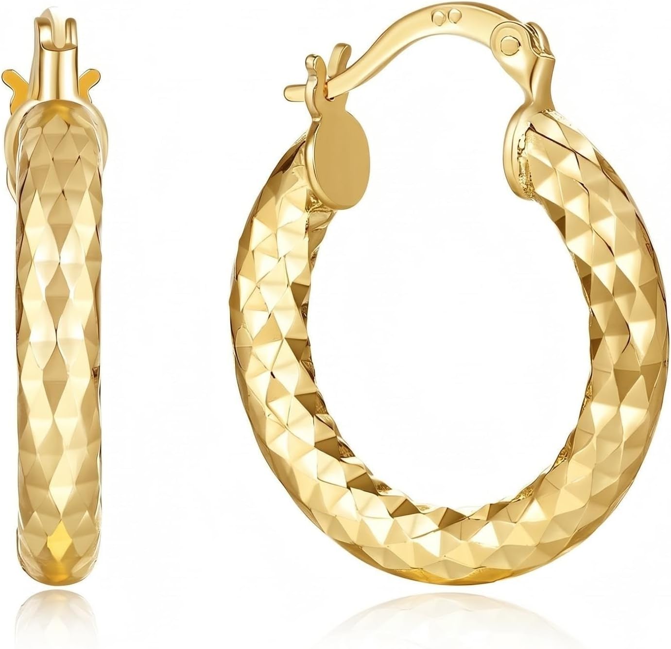 14K Gold Hoop Earrings