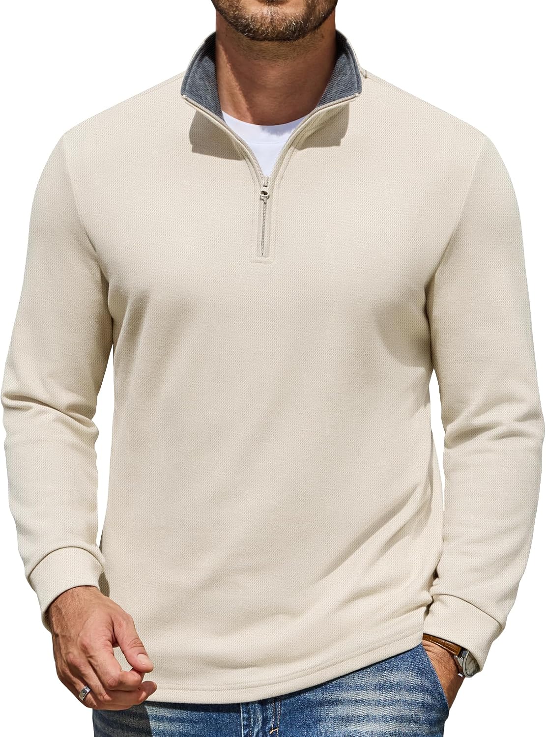 COOFANDY Mock Neck Sweatshirts