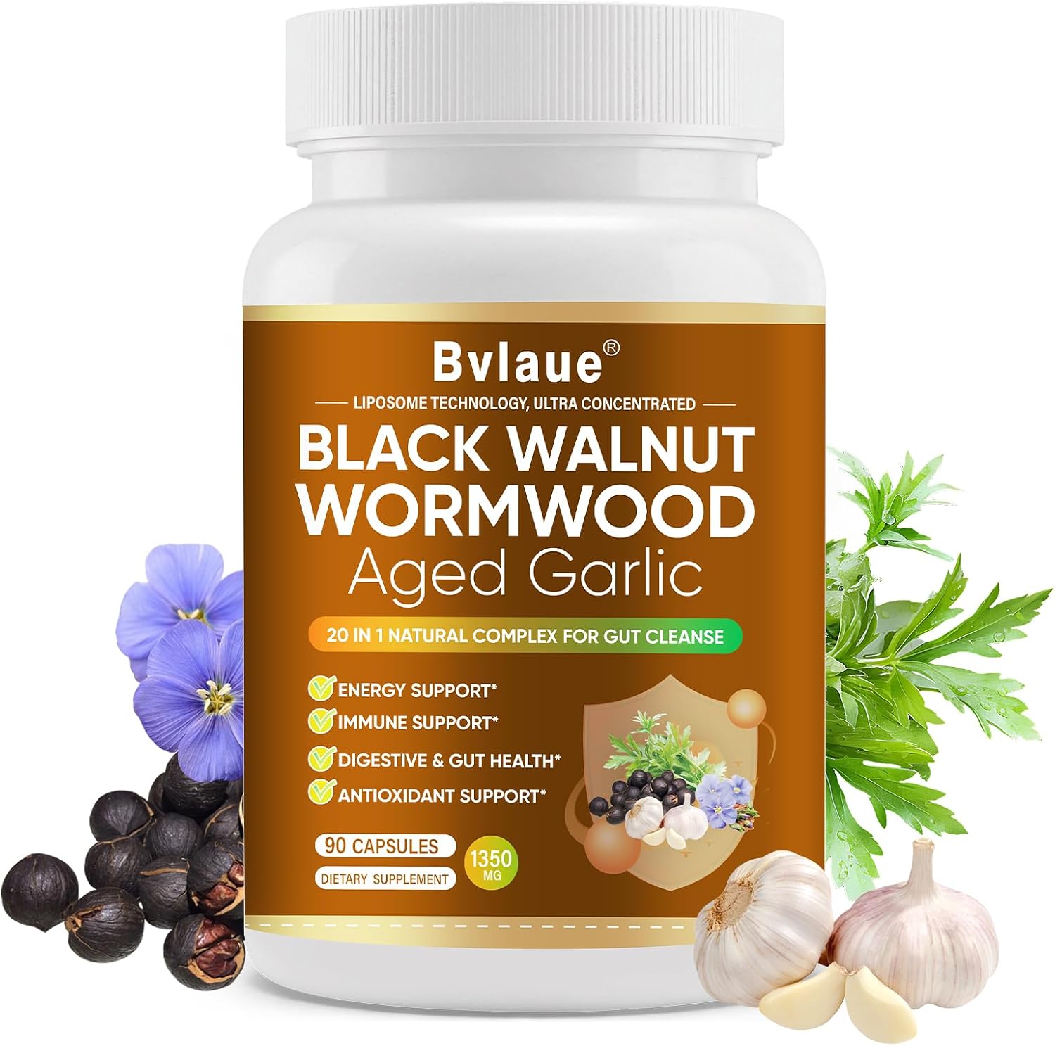 Bvlaue Wormwood Cleanse Capsules