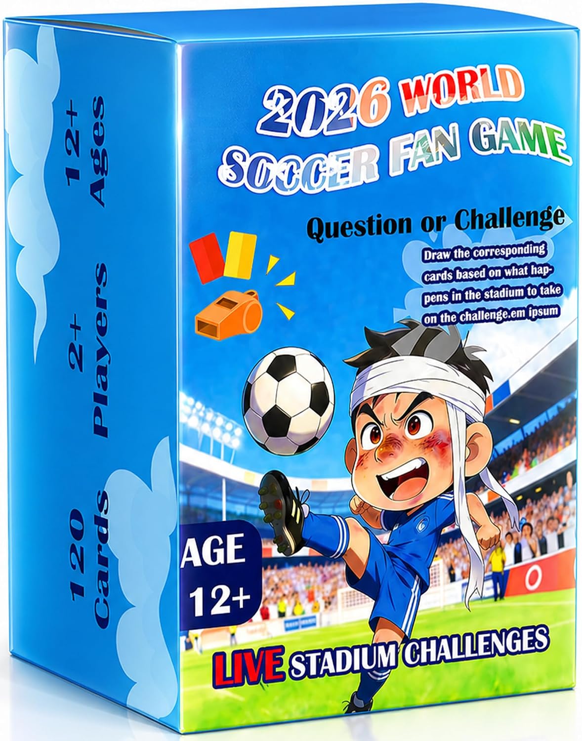 Soccer Watch Party Games – 120 Challenges & Questions Interactive Card Game for Live Match Soccer Parties, Truth or Dare Cards for Family & Friends Games, 2+ Player