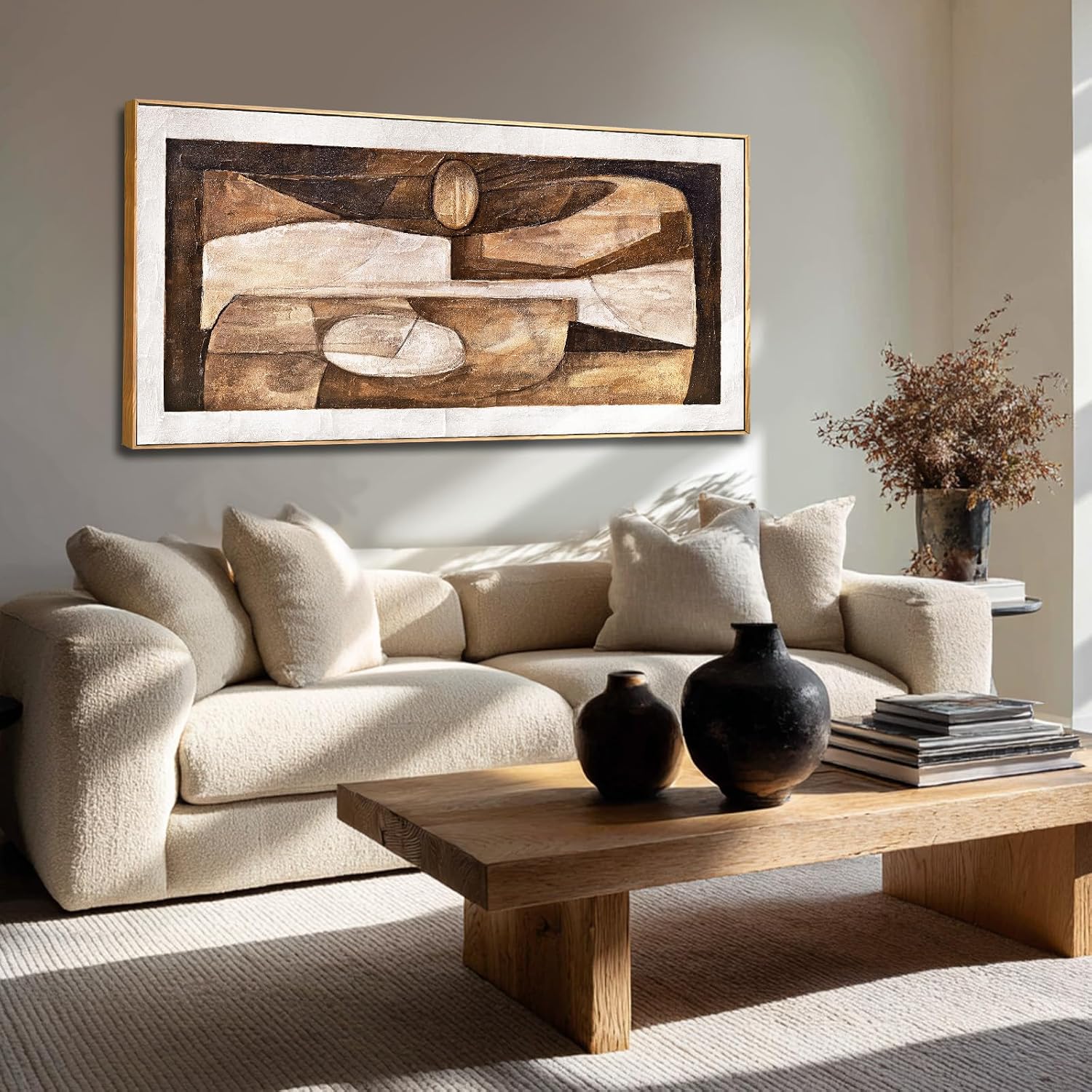 Abstract Brown Canvas Prints