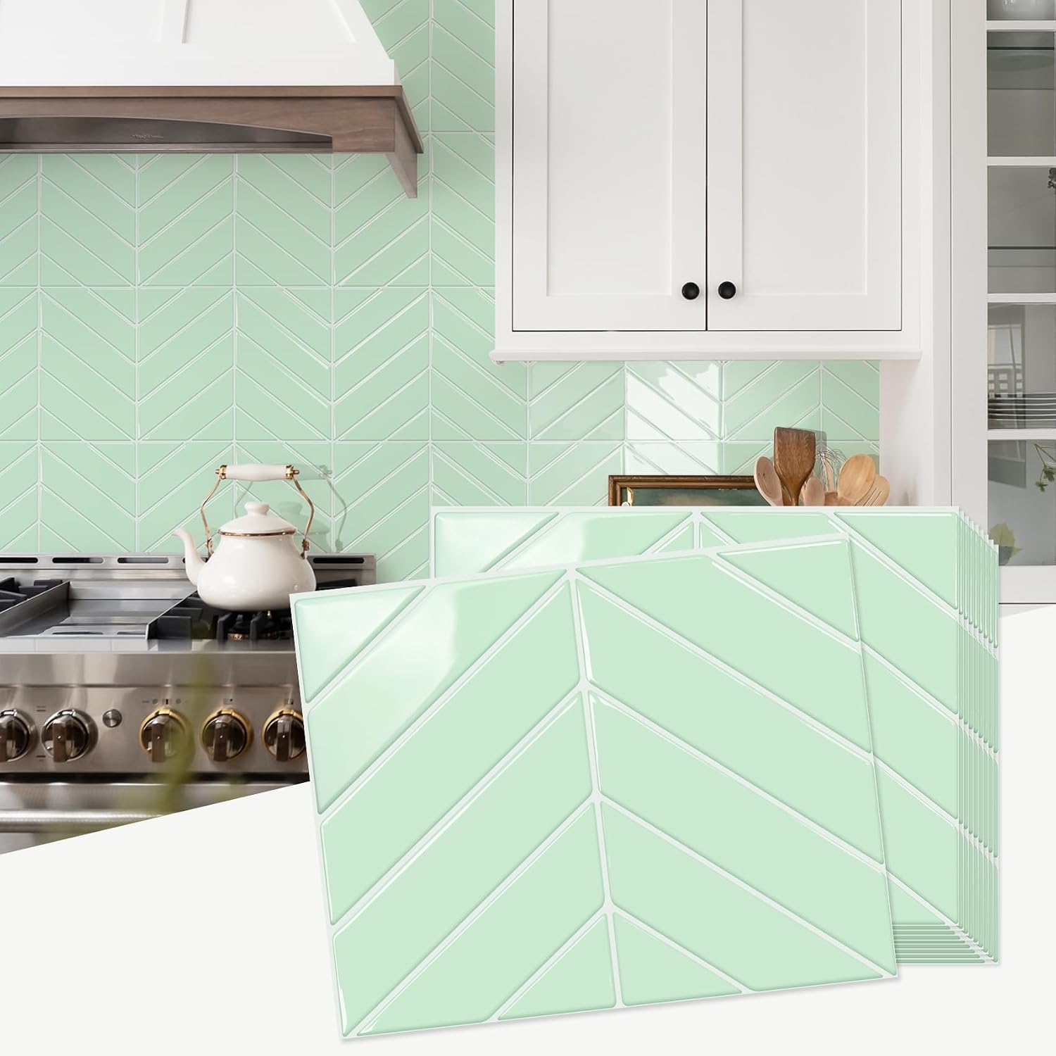 STICKGOO Herringbone Peel and Stick Tiles