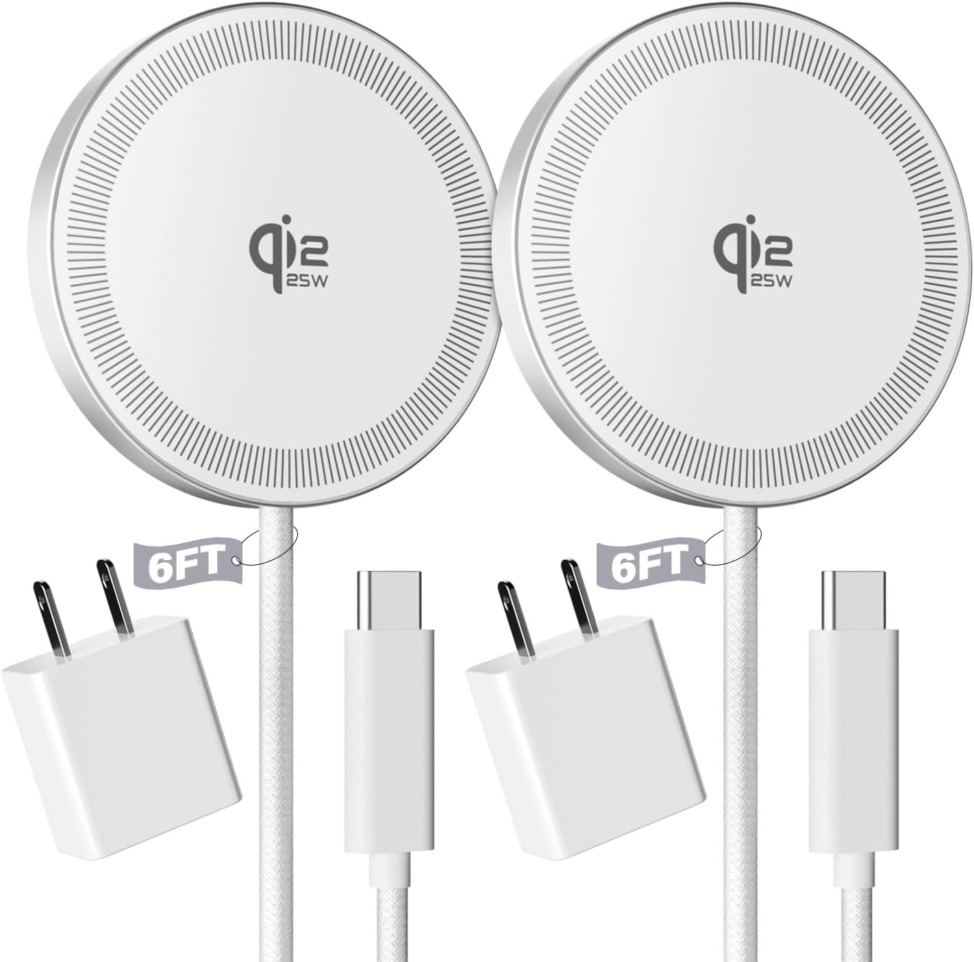Magnetic Wireless Chargers (2-Pack