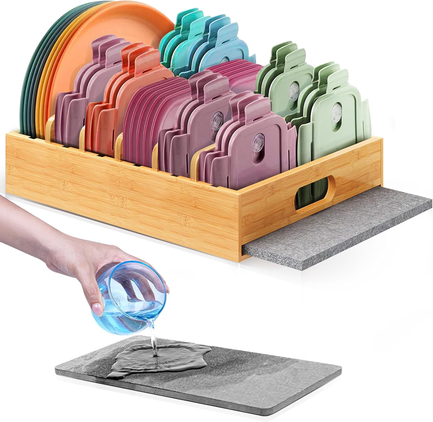 Bamboo Lid Organizers