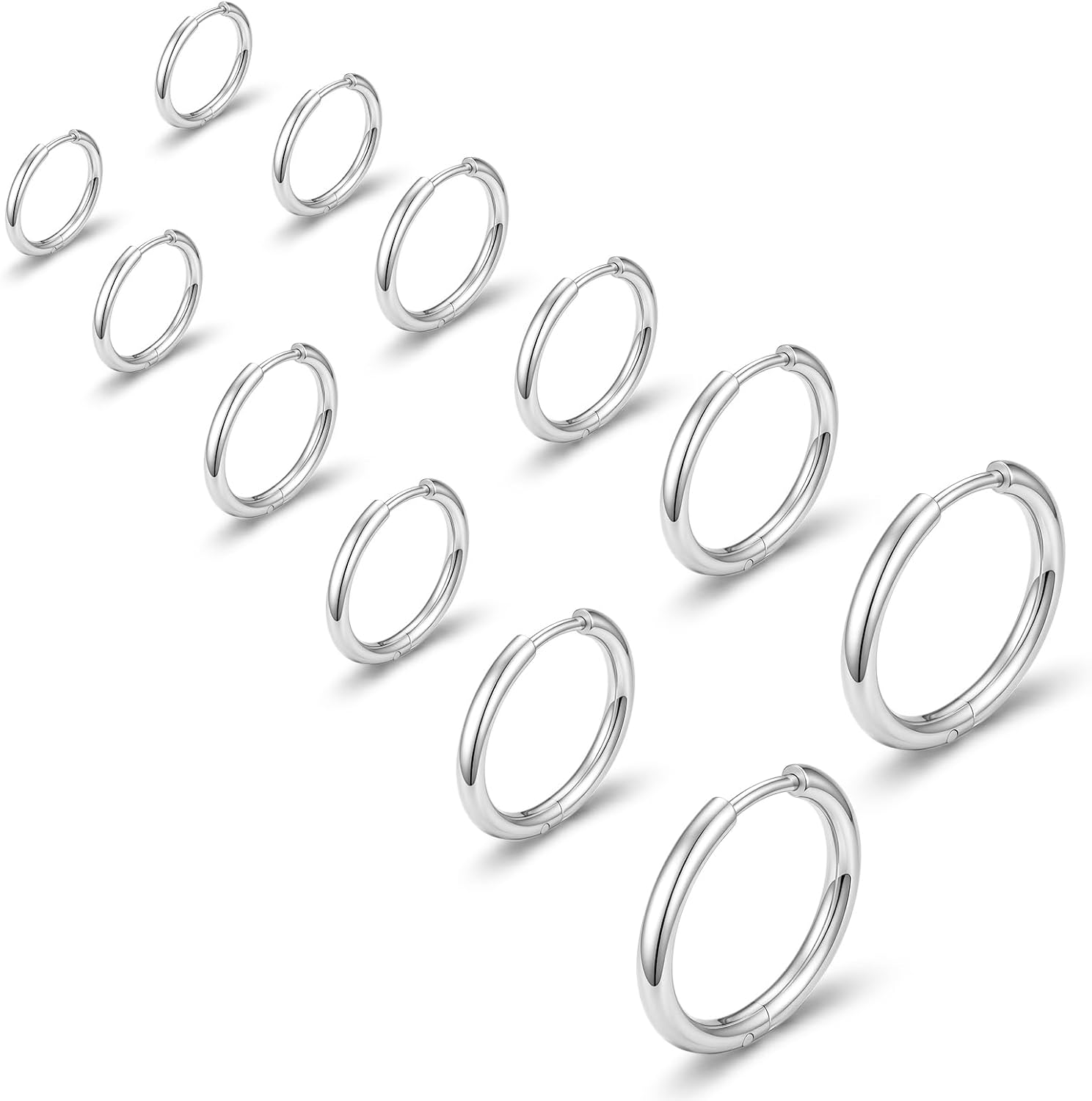 Silver Hoop Earrings