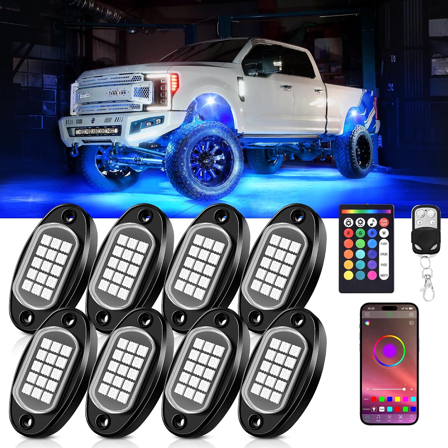 MNJ RGB LED Rock Lights