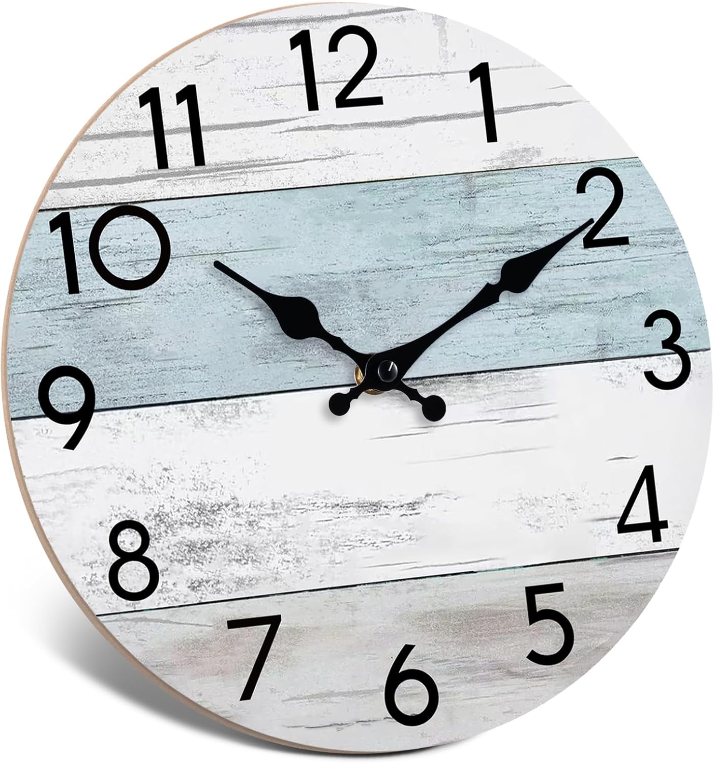 KECYET Silent Wooden Wall Clocks