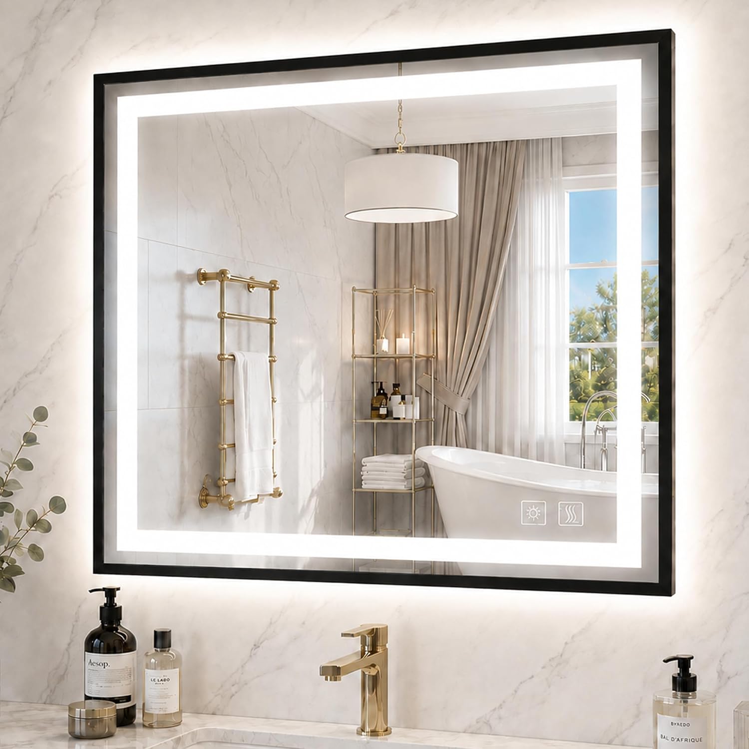 LED Bathroom Mirrors (Black