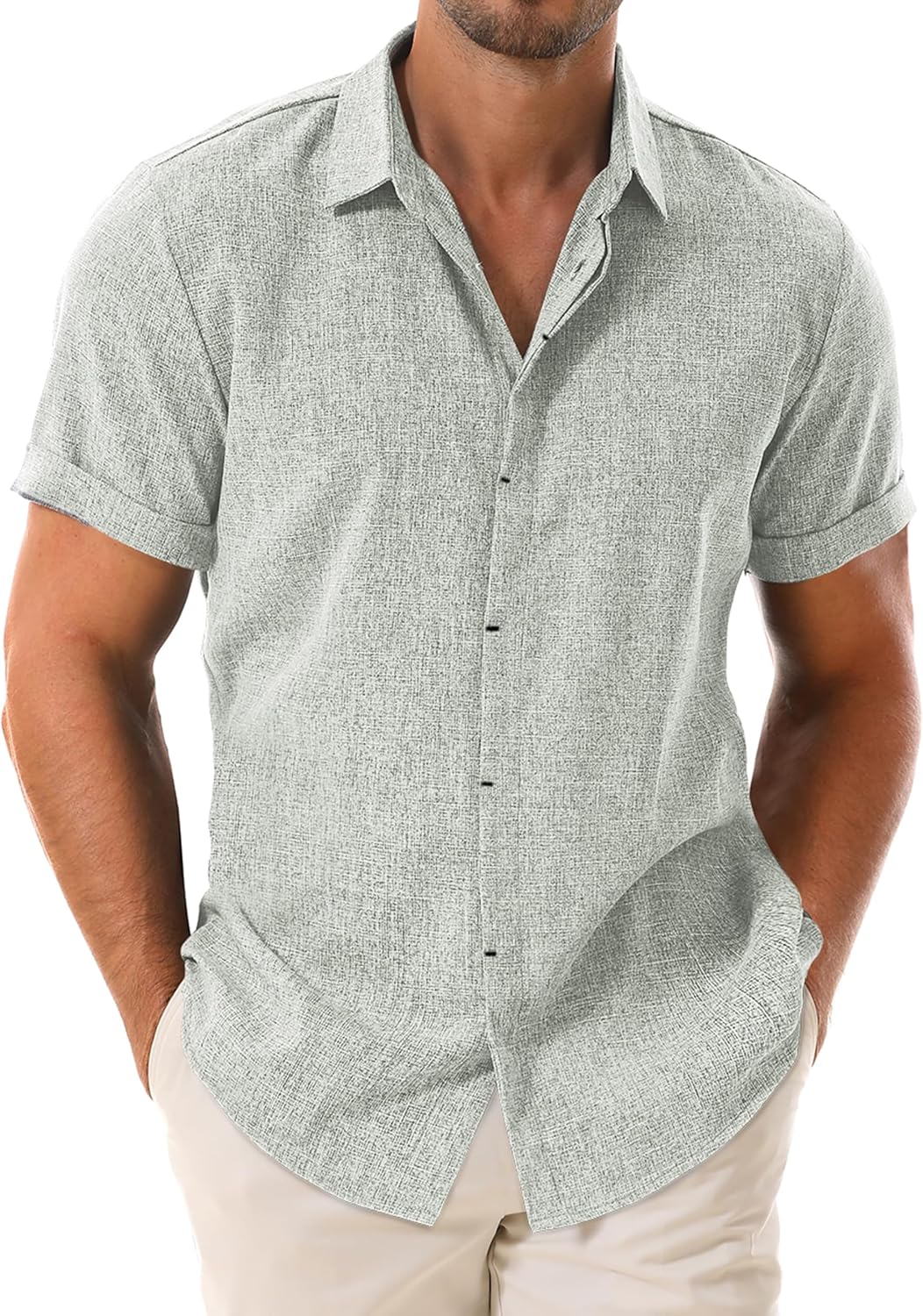 Drazivon Men's Linen Shirts