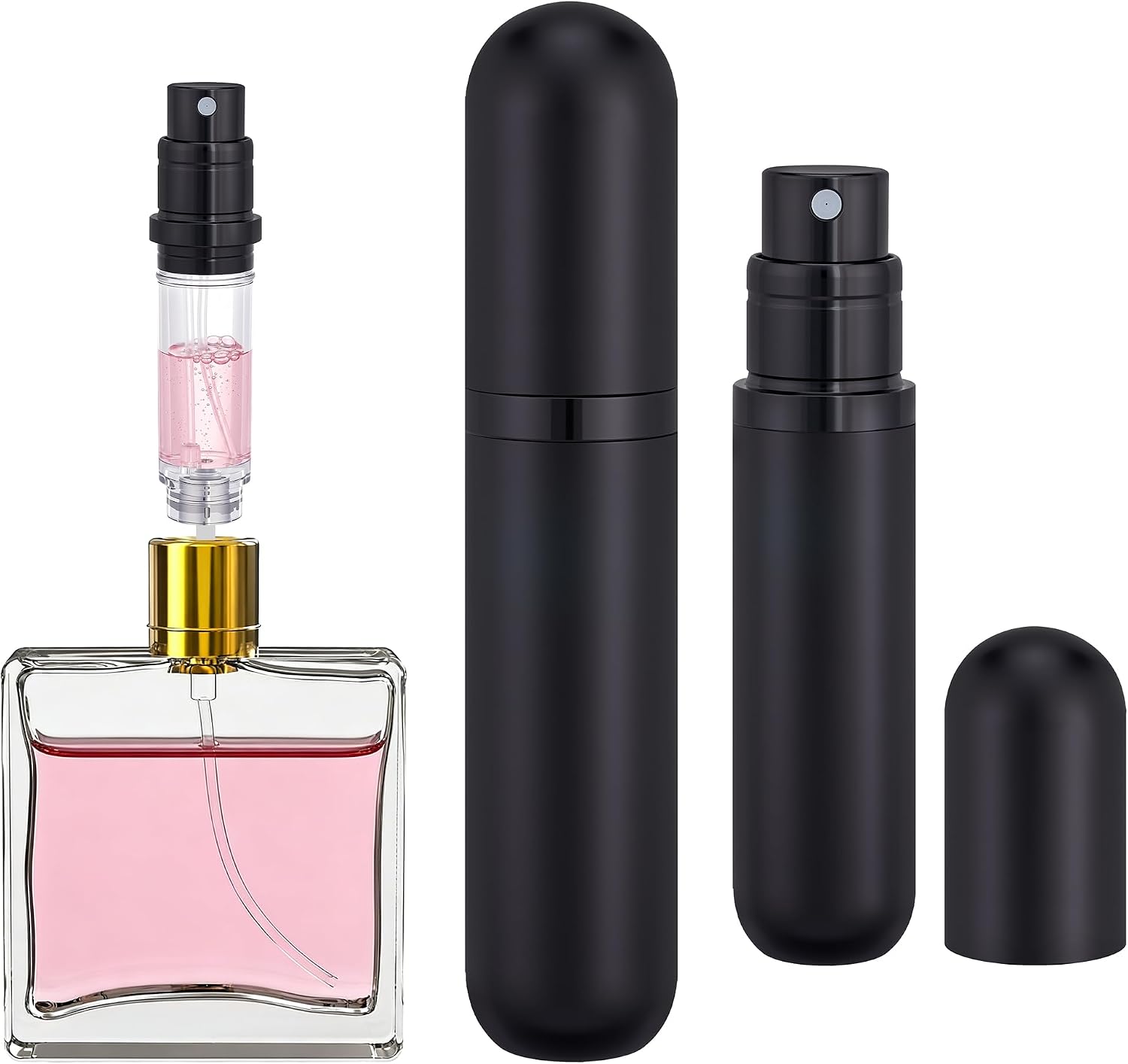 Refillable Perfume Atomizers (Black
