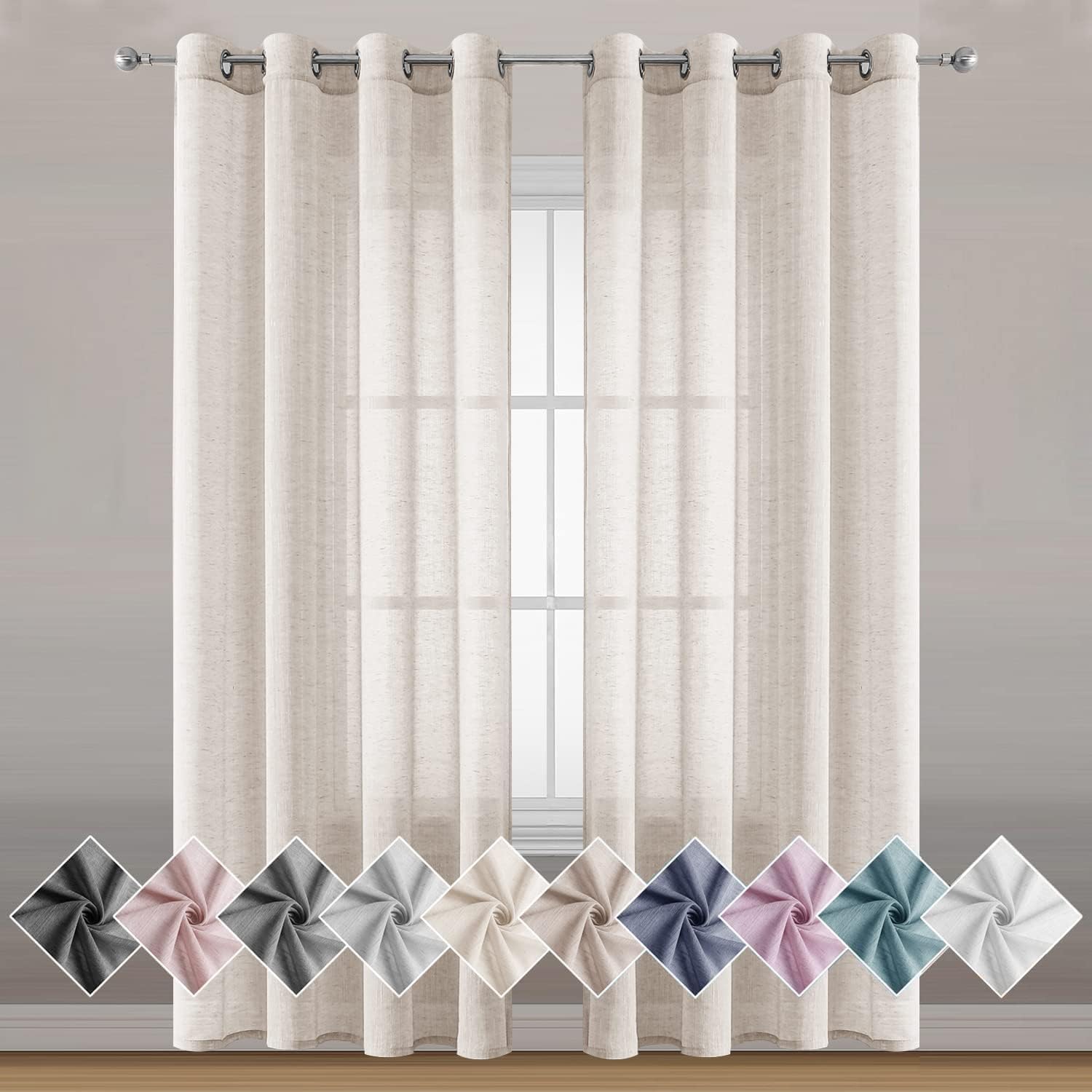 Miss SeleteX Drape Panels (Ivory
