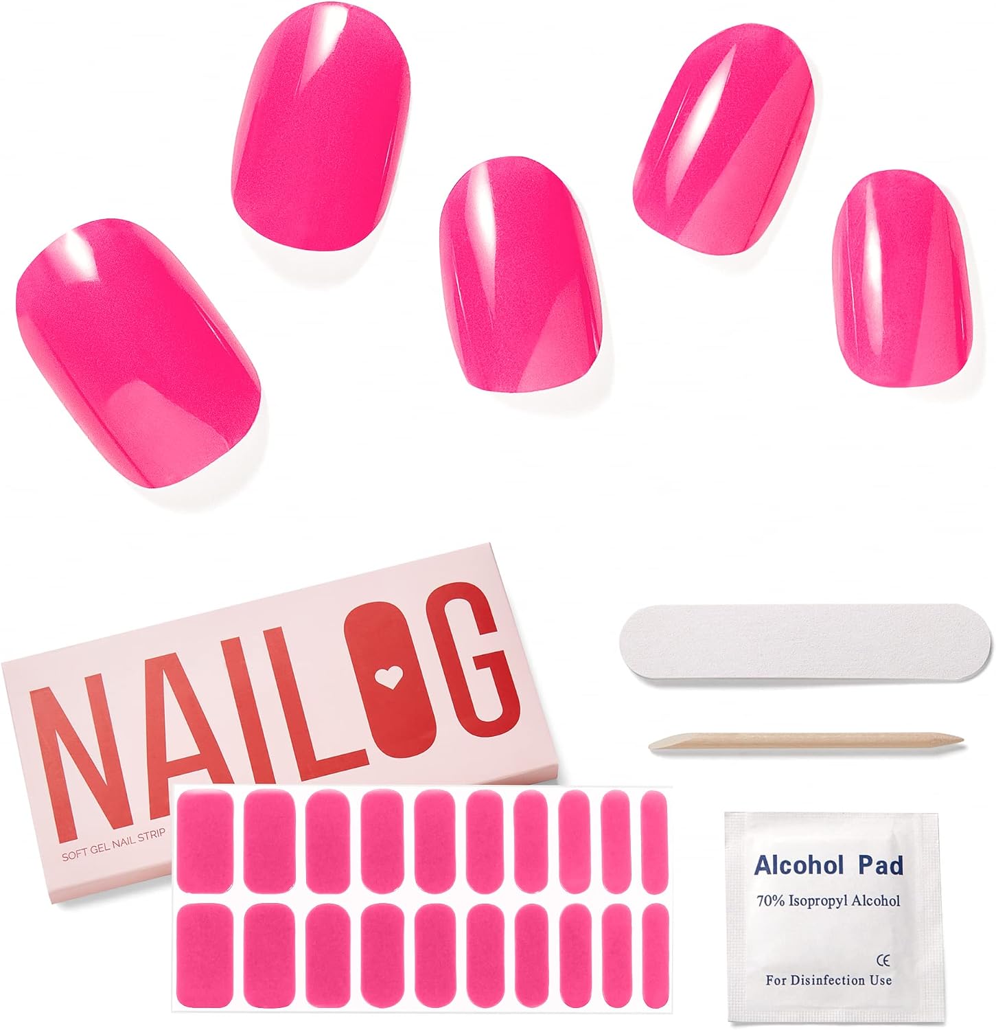NAILOG Semi Cured Gel Nail Strips
