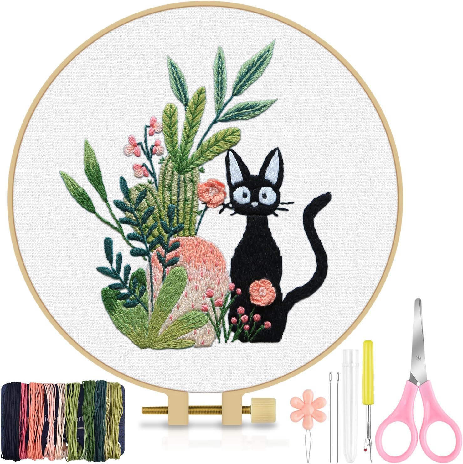 TINDTOP Cat Embroidery Kits