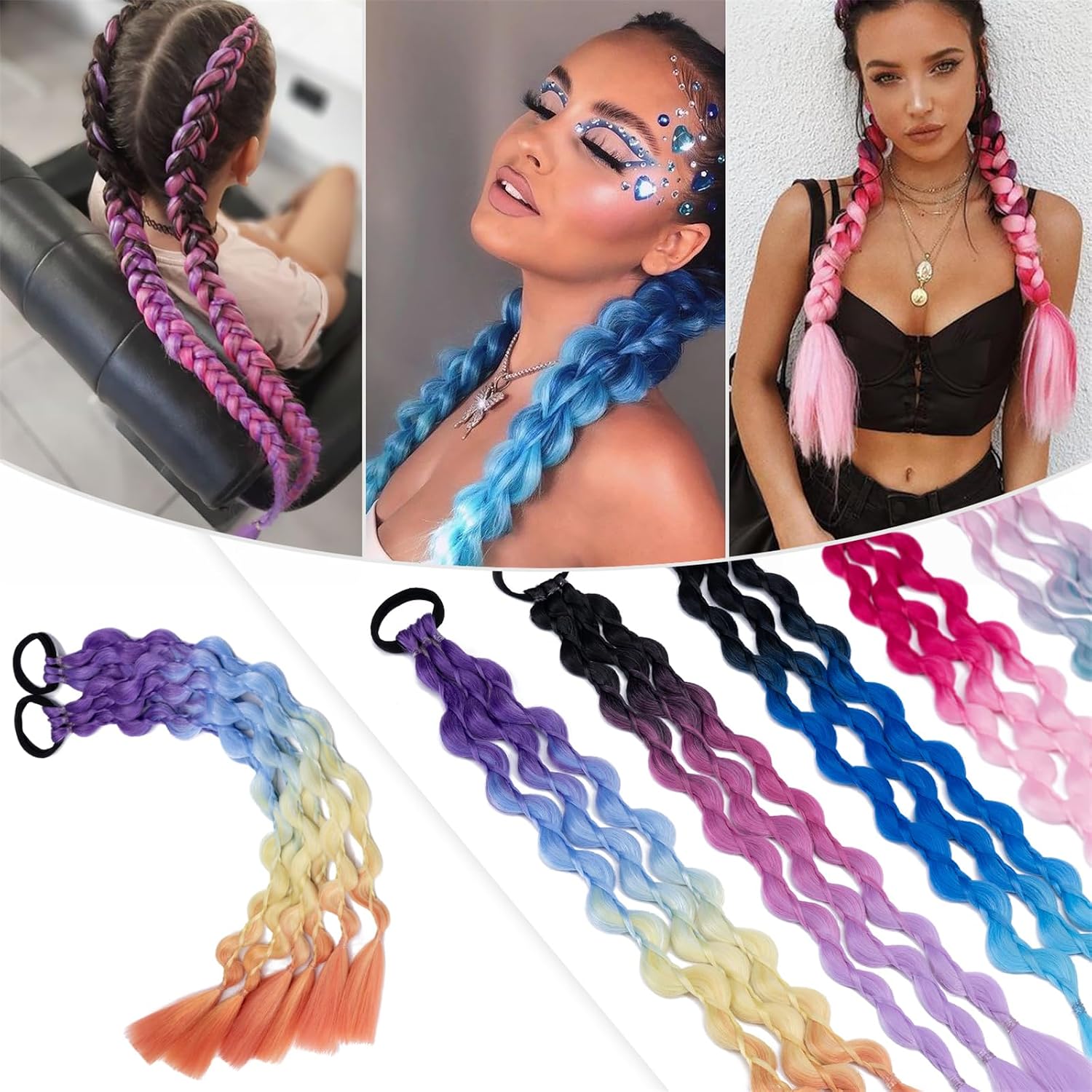 Hairro Colored Braids Hair Extensions