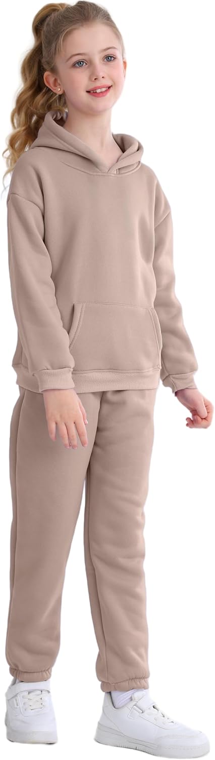 NHUHEQ Girls Hooded Tracksuits