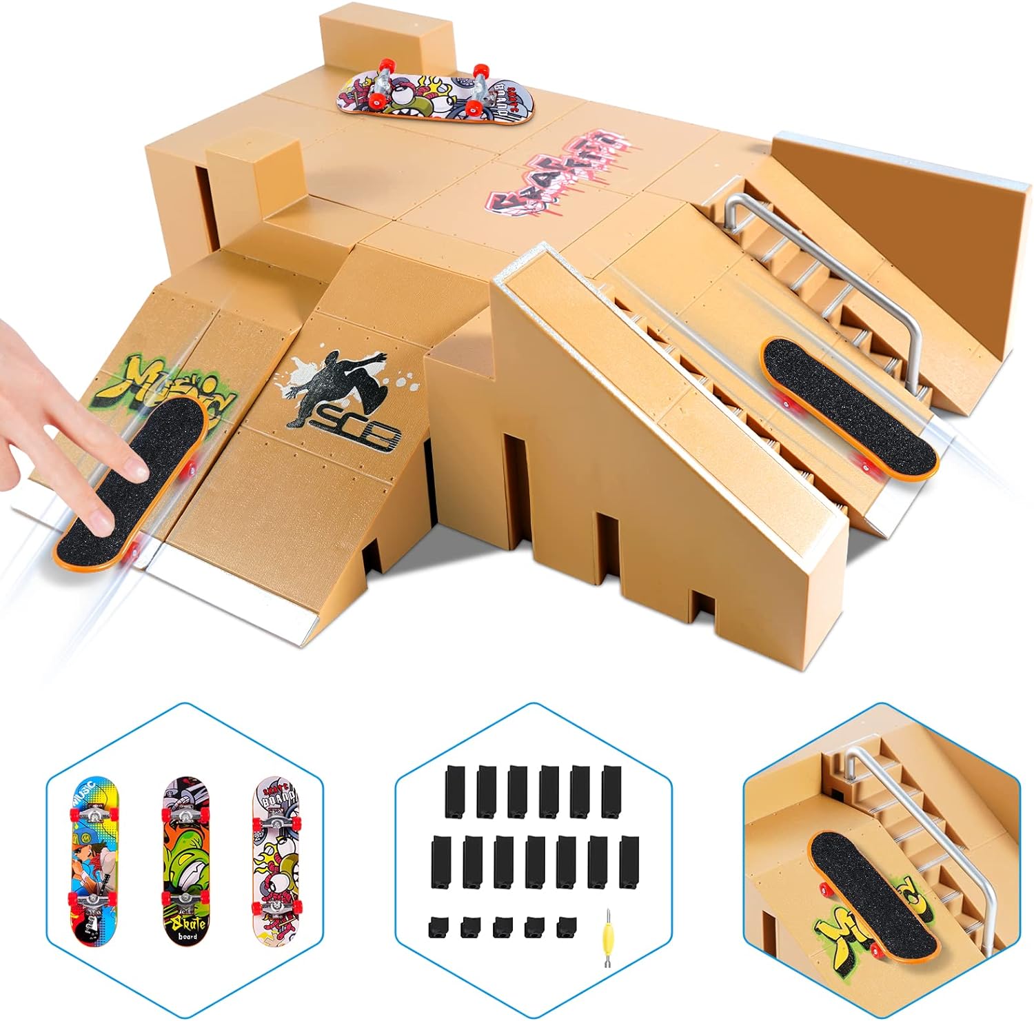 Fingerboard Skate Park Kits