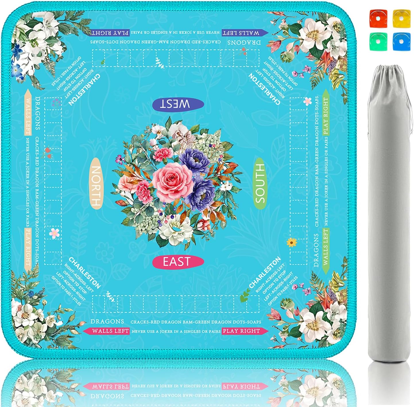 Bessilyn Mahjong Mats with Carrying Bag