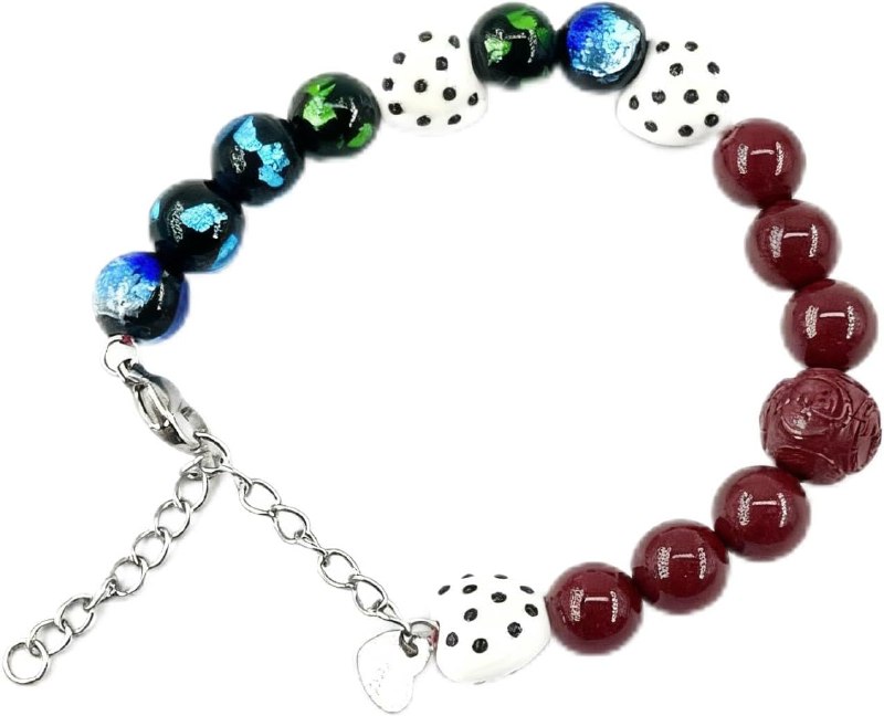 Red Cinnabar Bracelet for Women Shadow Zen Guard for Calm Under,Certificate