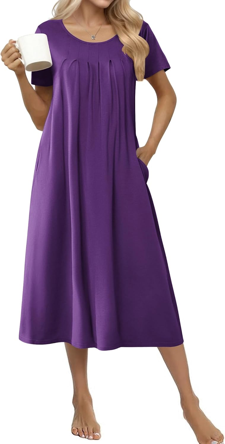 Ekouaer Cotton Nightgowns
