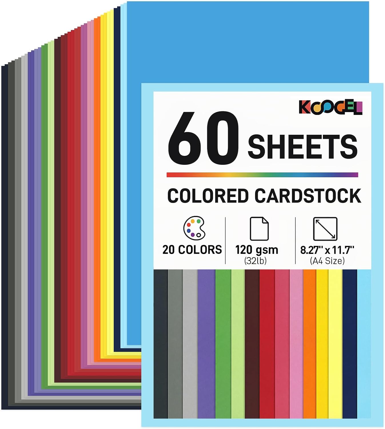 Koogel Colored Paper Packs