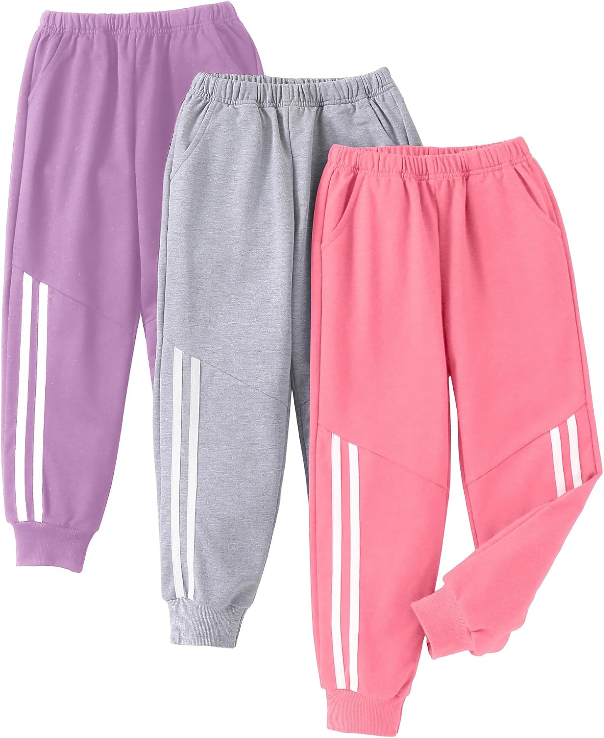EDFTM Girls' Sweatpants 3-Pack