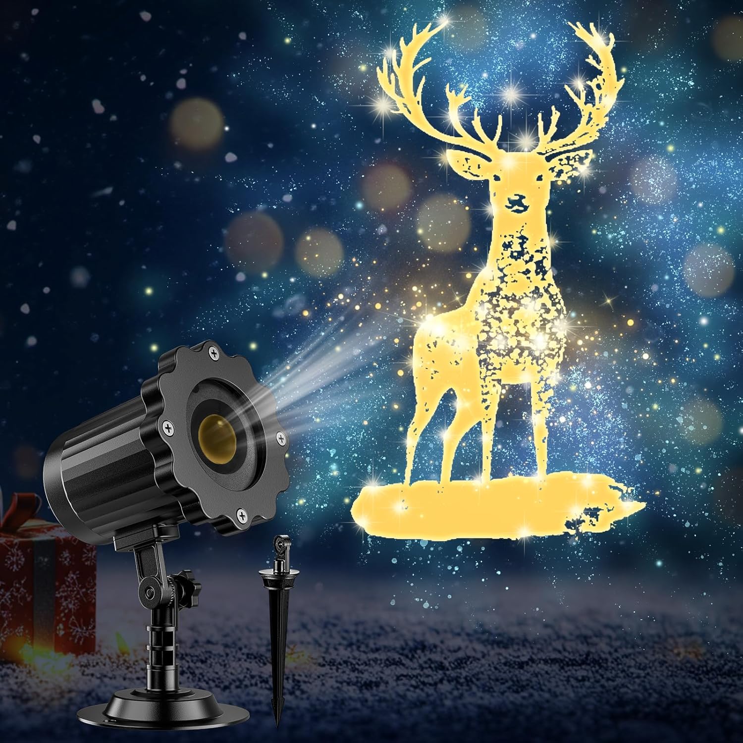3D Reindeer Laser Projectors