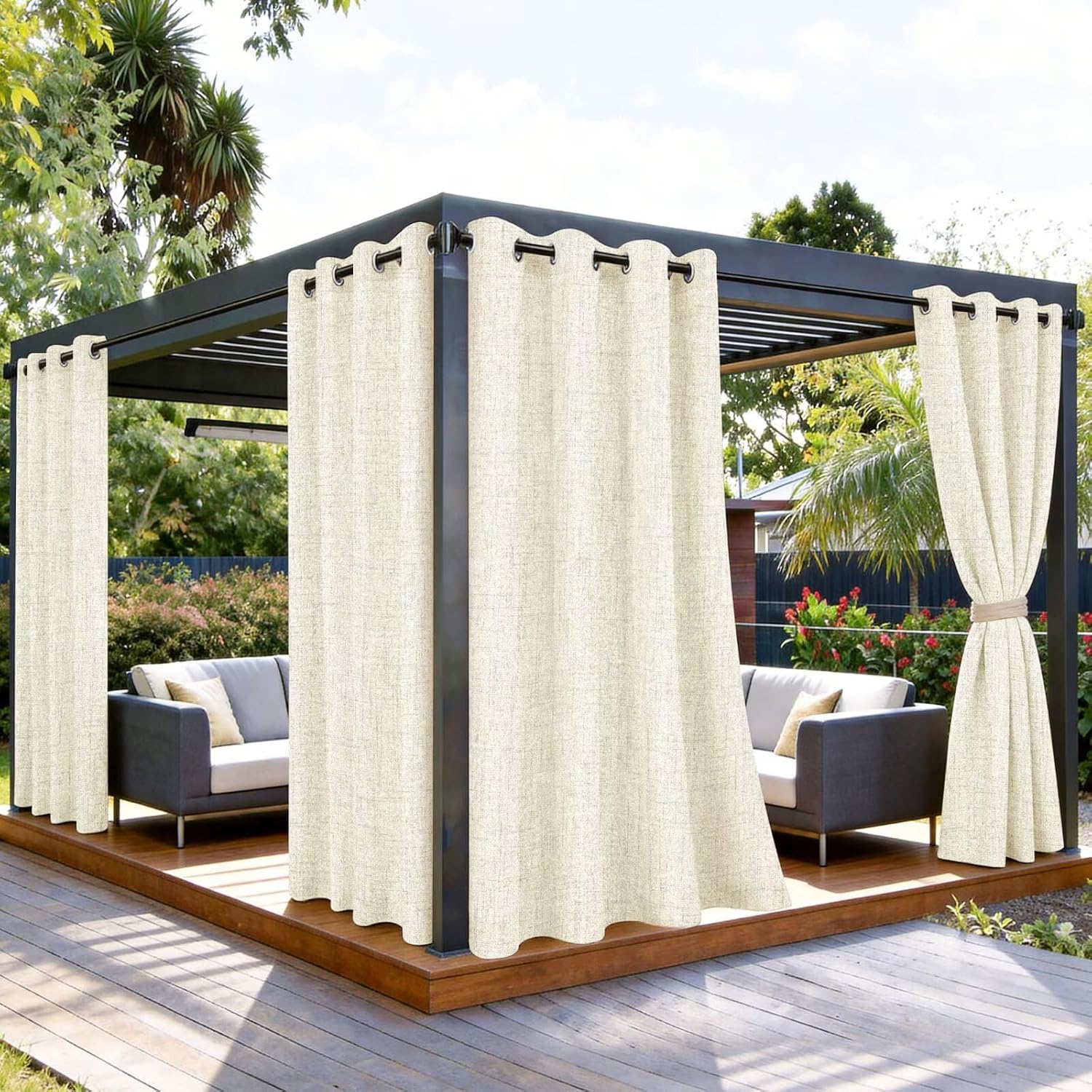 SpaceDresser Waterproof Outdoor Curtains