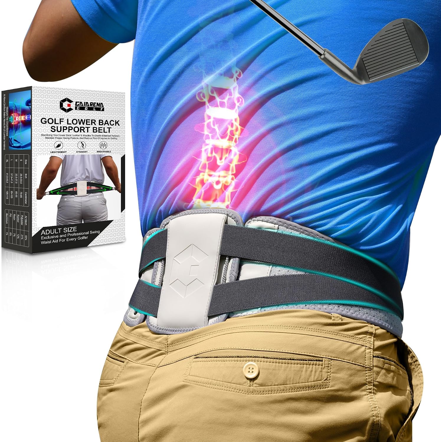 GAIARENA Golf Lower Back Support Belts
