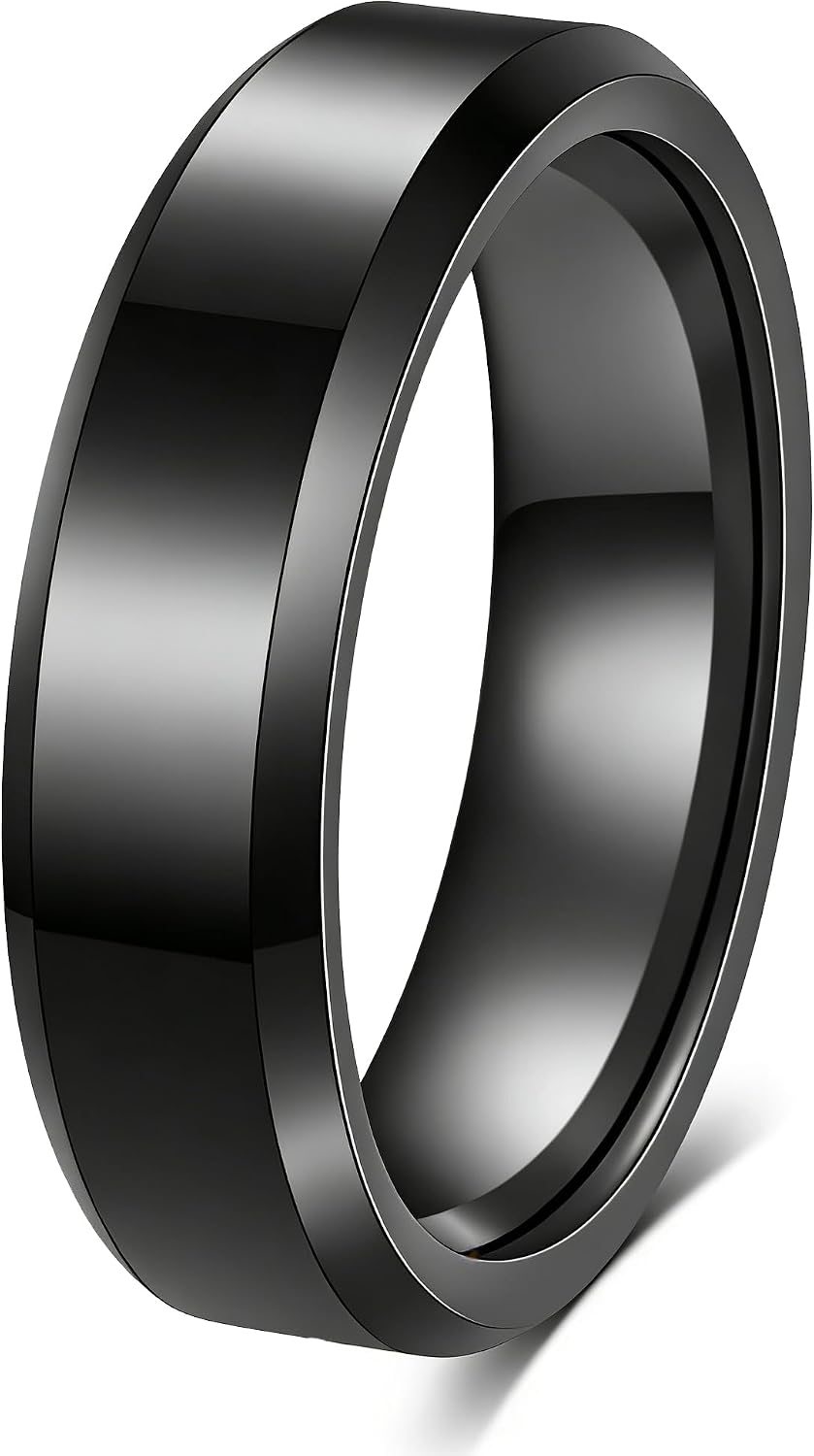 HXNIBATSAR Stainless Steel Wedding Bands